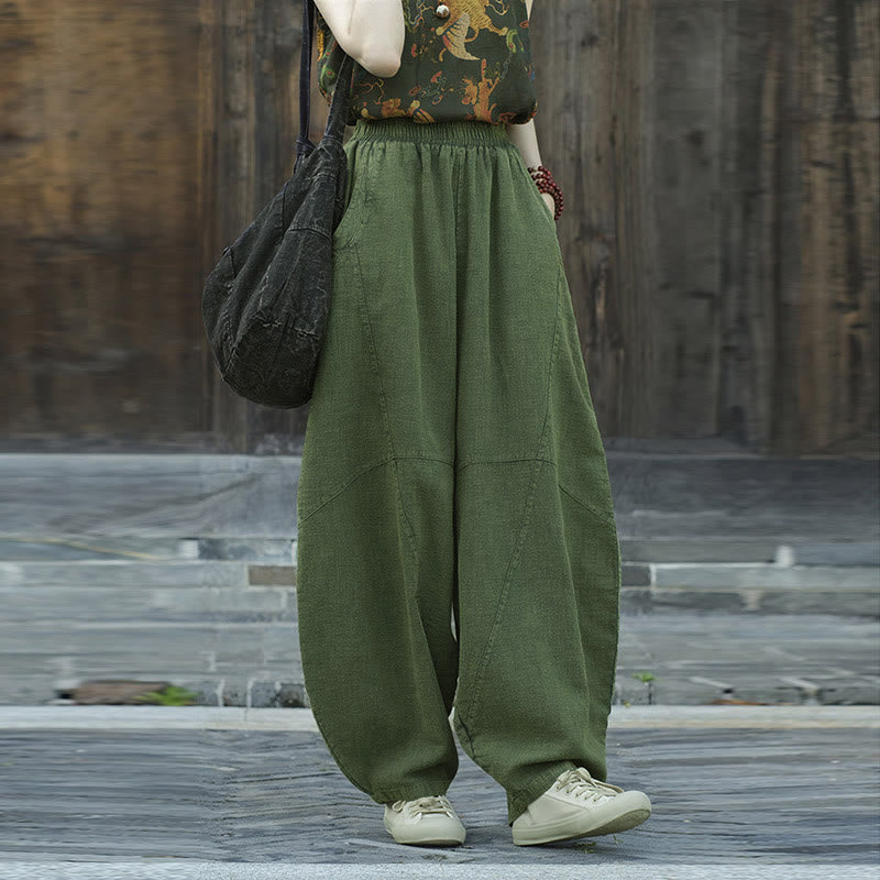 Buddha Stones Hose, Haremshose, lockere Zen-Yoga-Tai-Chi-Damenhose - image 18