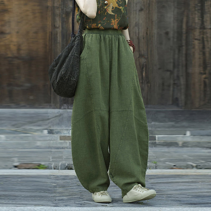 Buddha Stones Hose, Haremshose, lockere Zen-Yoga-Tai-Chi-Damenhose - image 18