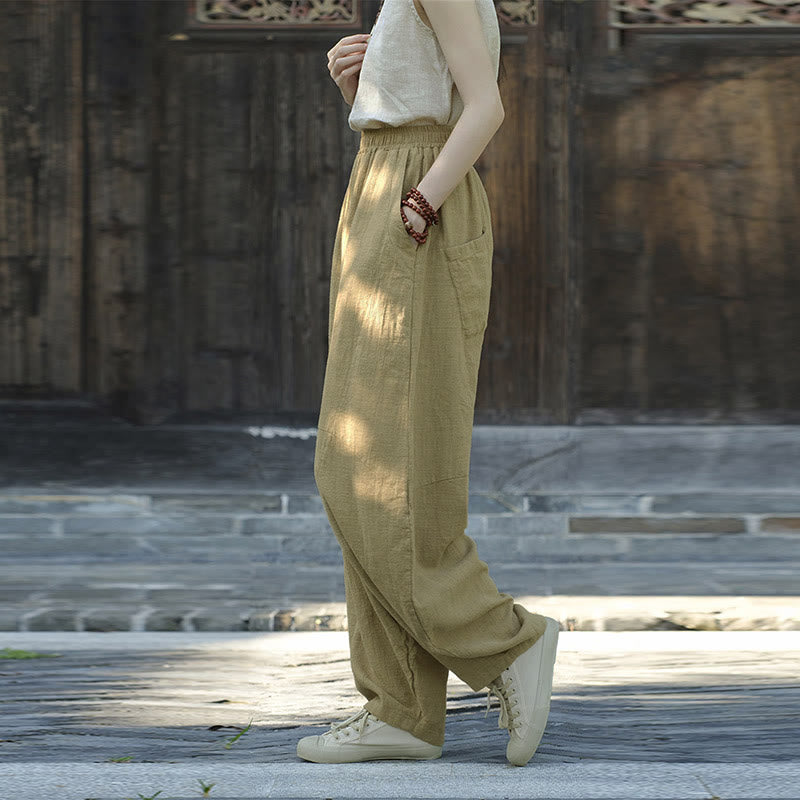 Buddha Stones Hose, Haremshose, lockere Zen-Yoga-Tai-Chi-Damenhose - image 11