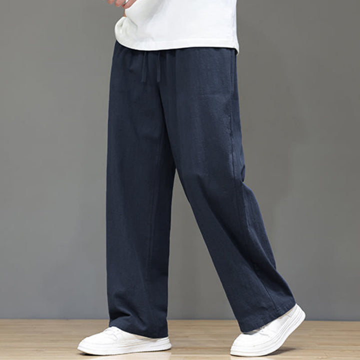 Buddha Stones Sommer-Herrenhose mit geradem Bein und Taschen - image 6