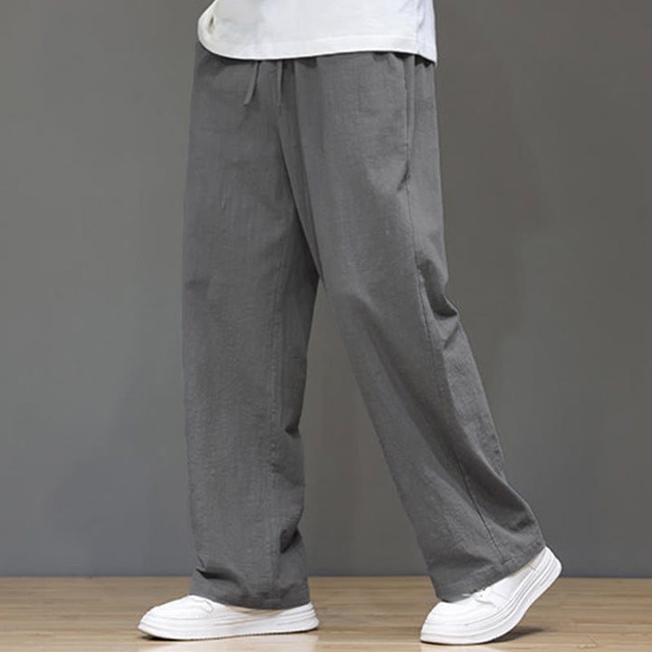 Buddha Stones Sommer-Herrenhose mit geradem Bein und Taschen - Grau - US/ UK/AU46, EU56 (5XL) - image 19