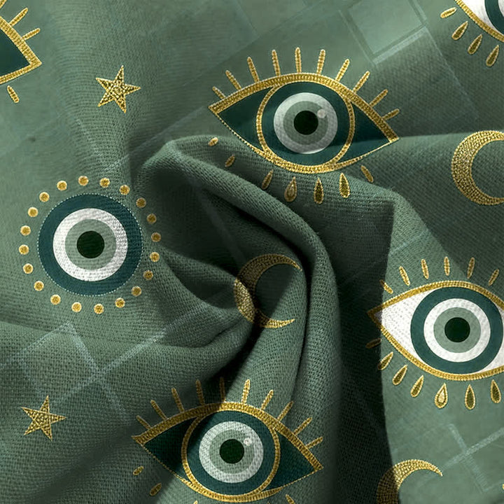 Buddha Stones Baumwoll-Leinen-Hose mit Mondmuster und elastischem Bund, weitem Bein und Taschen - image 3