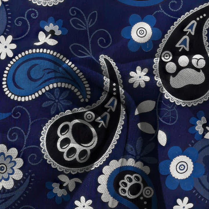 Buddha Stones Baumwoll-Leinen-Hose mit Vintage-Paisley-Blumenmuster, elastischem Bund, weitem Bein und Taschen - image 2