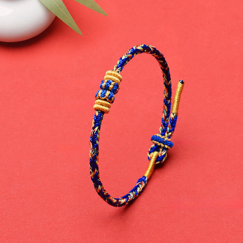 Buddha Stones Handgewebtes Armband mit Koi-Fisch-Glückssymbol - image 11
