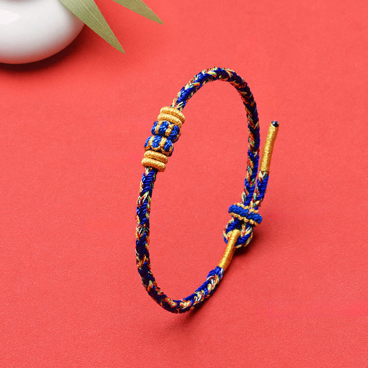 Buddha Stones Handgewebtes Armband mit Koi-Fisch-Glückssymbol - image 18