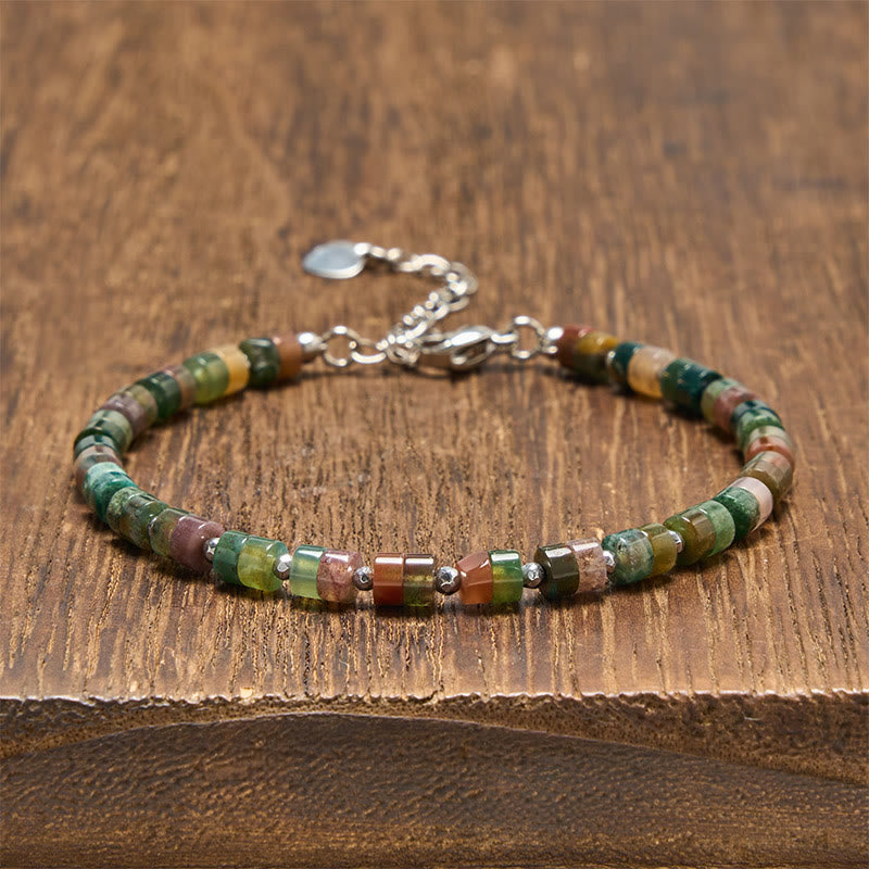 Buddha Stones Armband aus Amethyst, Tigerauge, Rosenquarz, Blauem Fleckenjaspis und schwarzem Obsidian - Indischer Achat (Handgelenkumfang: 16-18 cm) - image 40
