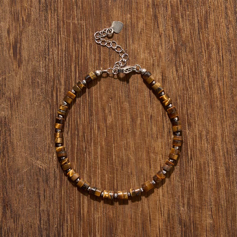 Buddha Stones Armband aus Amethyst, Tigerauge, Rosenquarz, Blauem Fleckenjaspis und schwarzem Obsidian - image 6