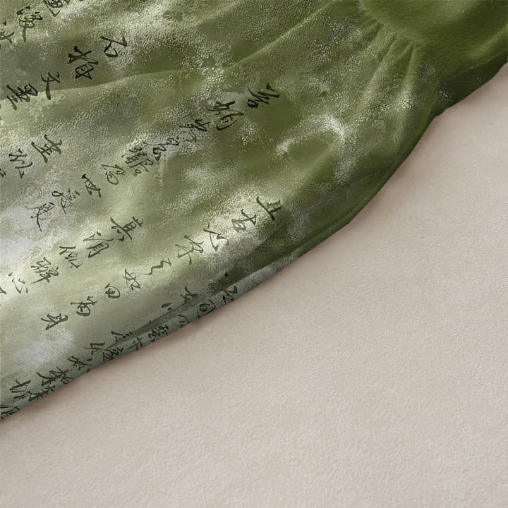 Buddha Stones Sommerliches, lässiges, ärmelloses Midikleid für Damen mit Taschen und Bambus-Landschaftsmuster - image 2