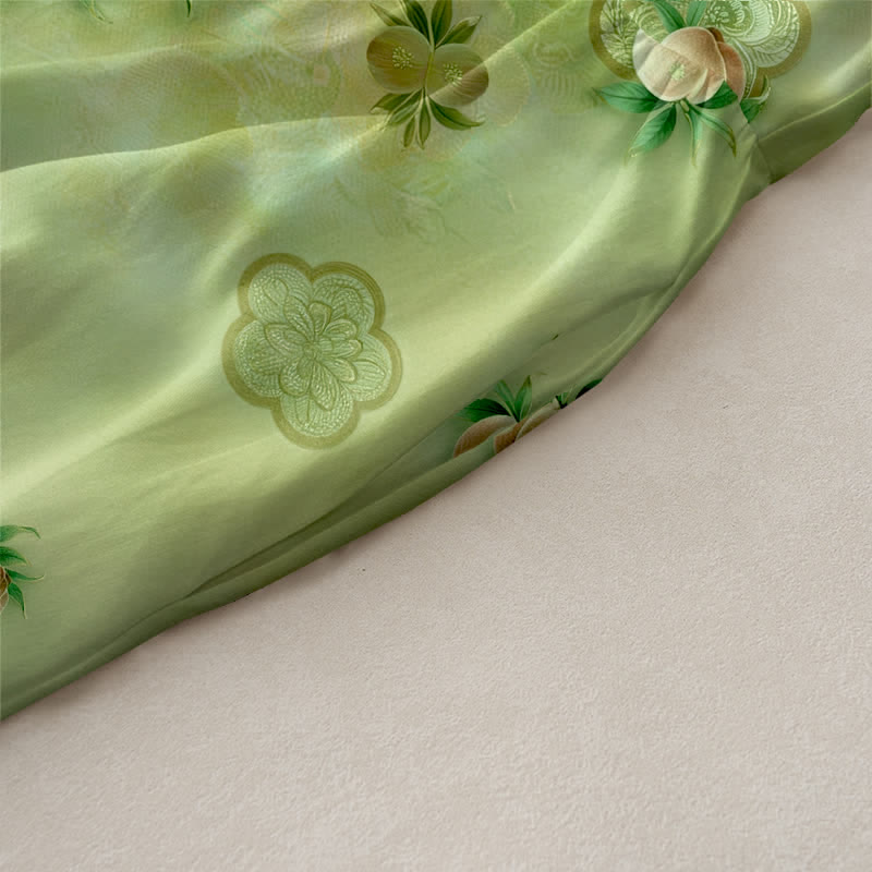 Buddha Stones Lässiges, ärmelloses Sommerkleid für Damen mit rosa Blumen- und Blättermuster und Taschen - image 2