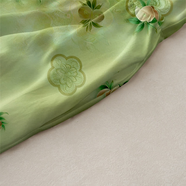 Buddha Stones Lässiges, ärmelloses Sommerkleid für Damen mit rosa Blumen- und Blättermuster und Taschen - image 2