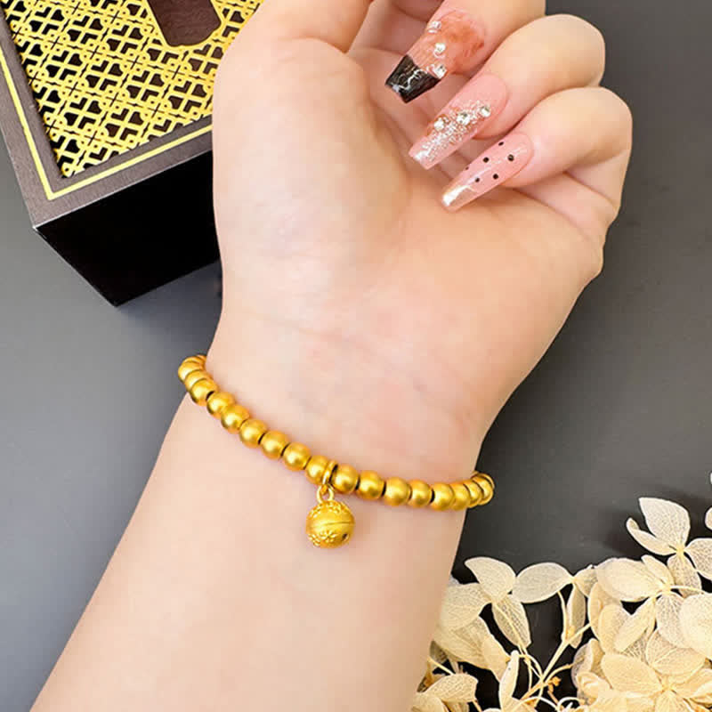 Buddha Stones Kupfernes Armband mit Pfauenmotiv, emailliert, Symbol für Selbstvertrauen, Perlen - image 2