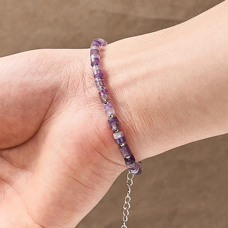 Buddha Stones Armband aus Amethyst, Tigerauge, Rosenquarz, Blauem Fleckenjaspis und schwarzem Obsidian - image 3