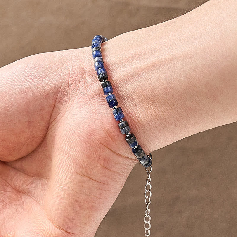 Buddha Stones Armband aus Amethyst, Tigerauge, Rosenquarz, Blauem Fleckenjaspis und schwarzem Obsidian - image 18