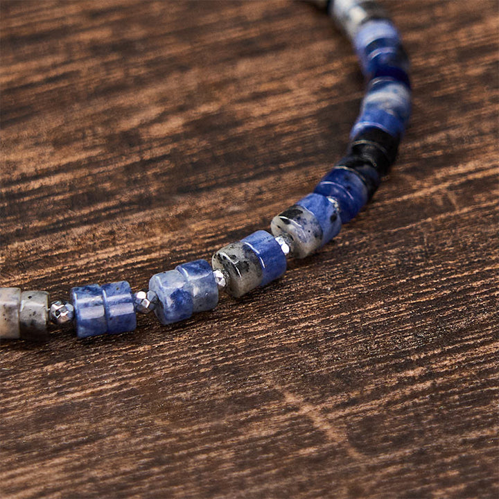Buddha Stones Armband aus Amethyst, Tigerauge, Rosenquarz, Blauem Fleckenjaspis und schwarzem Obsidian - image 17