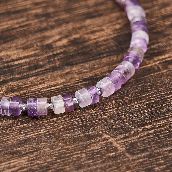 Buddha Stones Armband aus Amethyst, Tigerauge, Rosenquarz, Blauem Fleckenjaspis und schwarzem Obsidian - image 2