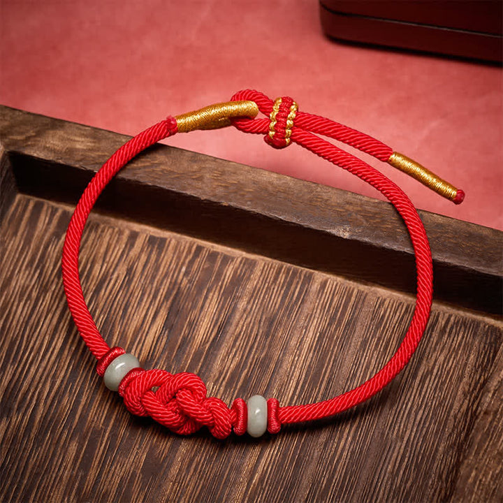 Buddha Stones Rotes Ruyi-Knoten-Schutzarmband - image 4