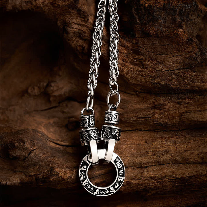 Buddha Stones Kupfer Om Mani Padme Hum Erdungskette - Om Mani Padme Hum (Liebe ♥ Weisheit) - image 0