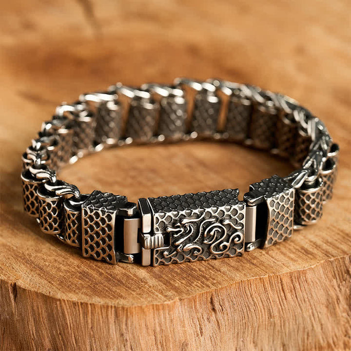 Buddha Stones Kupfernes Drachenketten-Armband - image 2