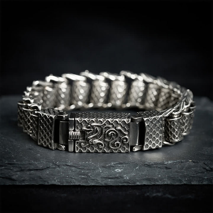 Buddha Stones Kupfernes Drachenketten-Armband - image 8