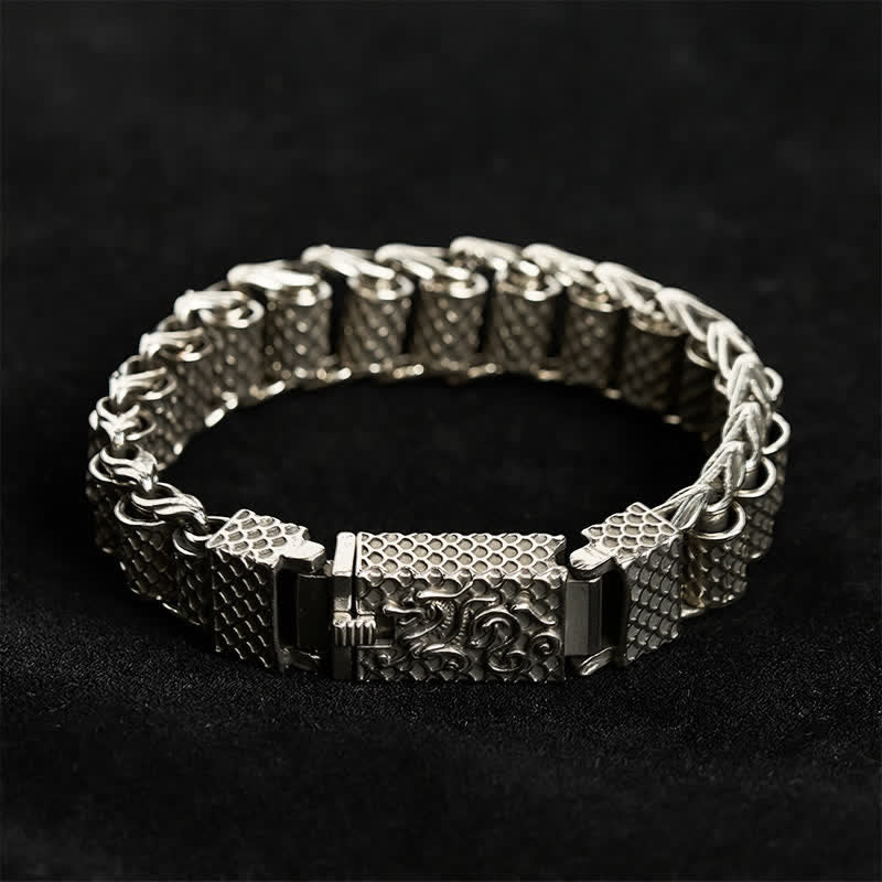 Buddha Stones Kupfernes Drachenketten-Armband - image 4
