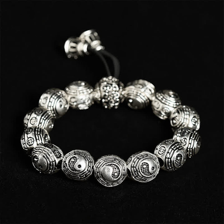 Buddha Stones Kupfer-Bagua-Yin-Yang-Harmonie-Rundperlenarmband - Bagua (Gleichgewicht ♥ Harmonie) - image 0