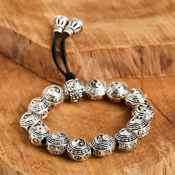 Buddha Stones Kupfer-Bagua-Yin-Yang-Harmonie-Rundperlenarmband - image 8