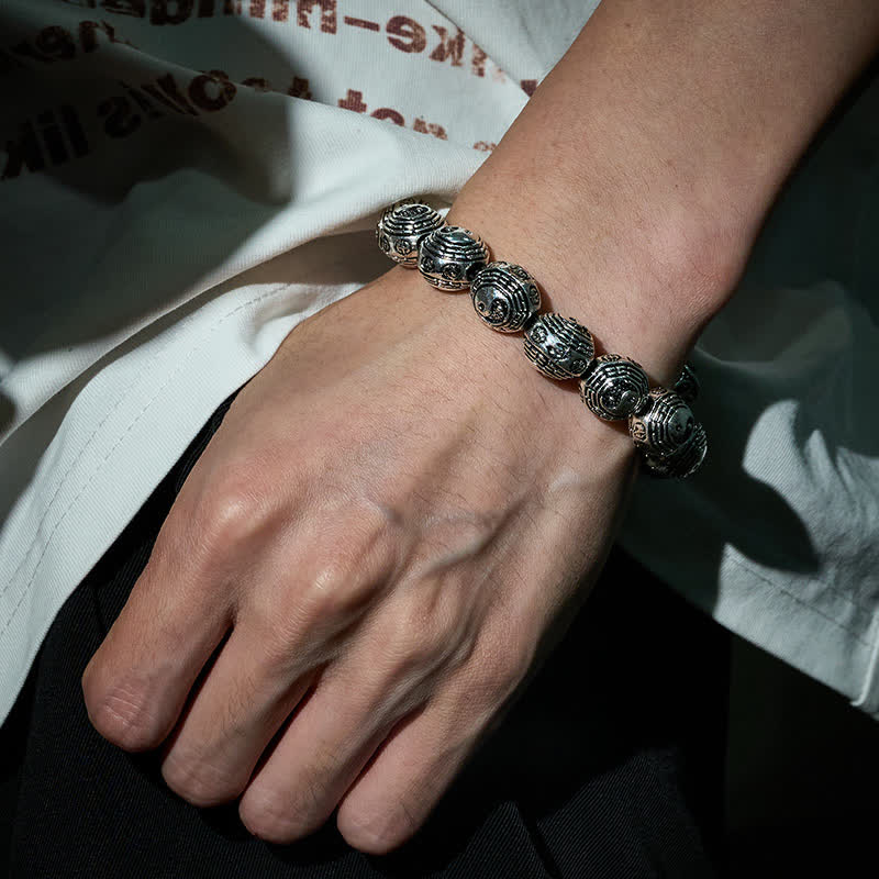 Buddha Stones Kupfer-Bagua-Yin-Yang-Harmonie-Rundperlenarmband - image 9