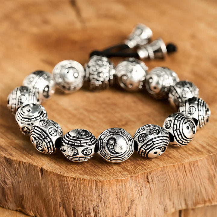 Buddha Stones Kupfer-Bagua-Yin-Yang-Harmonie-Rundperlenarmband - image 2