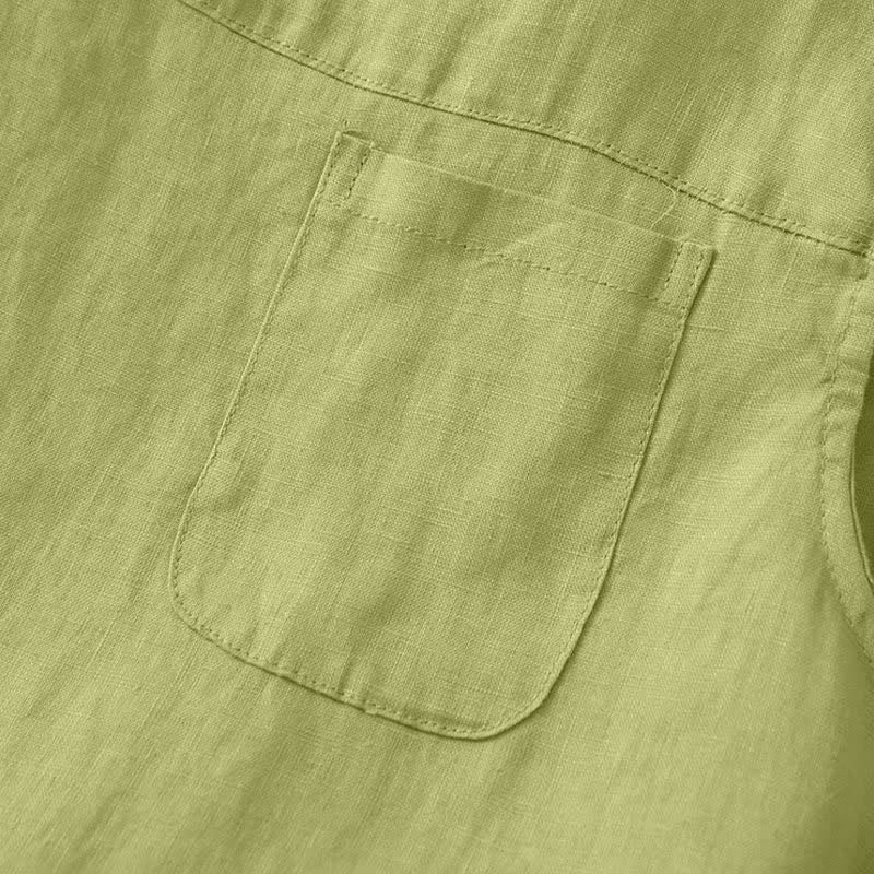 Buddha Stones Lässiges, ärmelloses Vintage-Tanktop mit geometrischem Muster, hohlem Saum, Knöpfen am Rücken und aufgesetzter Tasche für Damen. - image 19