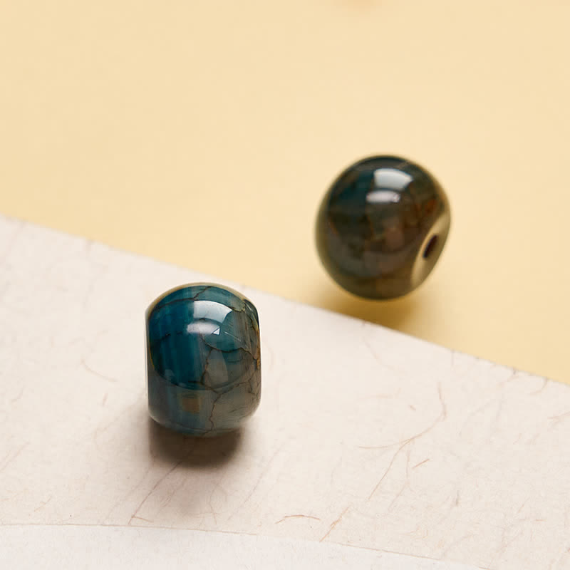 Buddha Stones Friedensschnalle aus natürlichem Achat, Anhänger „Großzügigkeit“ an einer Kette aus 925er Sterlingsilber mit Kupfer- und Kupferschnalle - image 5