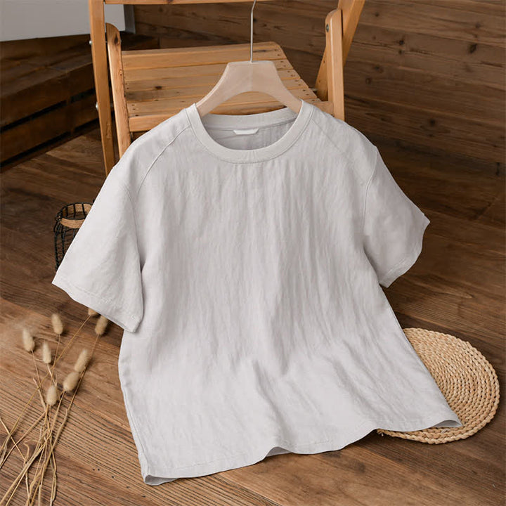 Buddha Stones Lässige, sommerliche Herren-T-Shirts im Vintage-Look mit kurzen Ärmeln - Weißer Rauch - US/UK/AU42, EU52 (3XL) - image 6