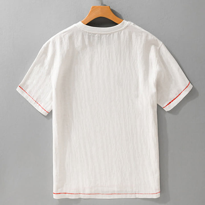 Buddha Stones Lässige, sommerliche Herren-T-Shirts im Vintage-Look mit kurzen Ärmeln - image 11