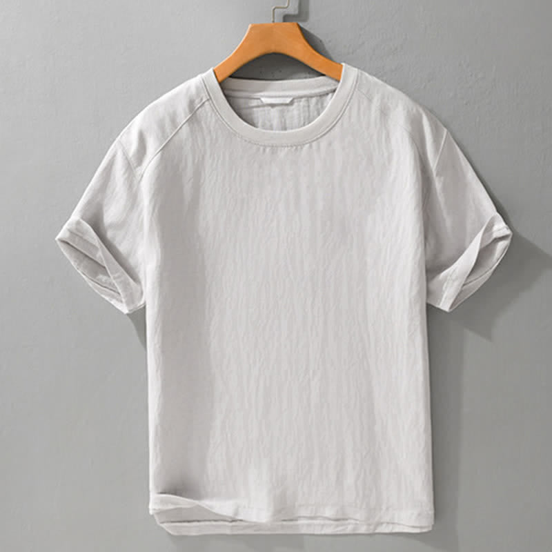 Buddha Stones Lässige, sommerliche Herren-T-Shirts im Vintage-Look mit kurzen Ärmeln - image 7