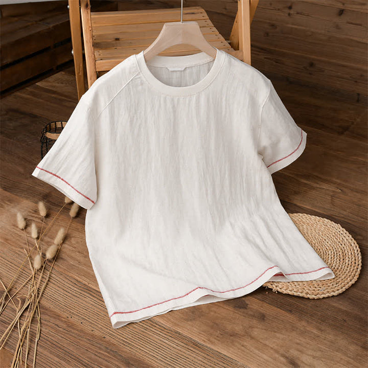 Buddha Stones Lässige, sommerliche Herren-T-Shirts im Vintage-Look mit kurzen Ärmeln - Weiß - US/UK/AU42, EU52 (3XL) - image 9