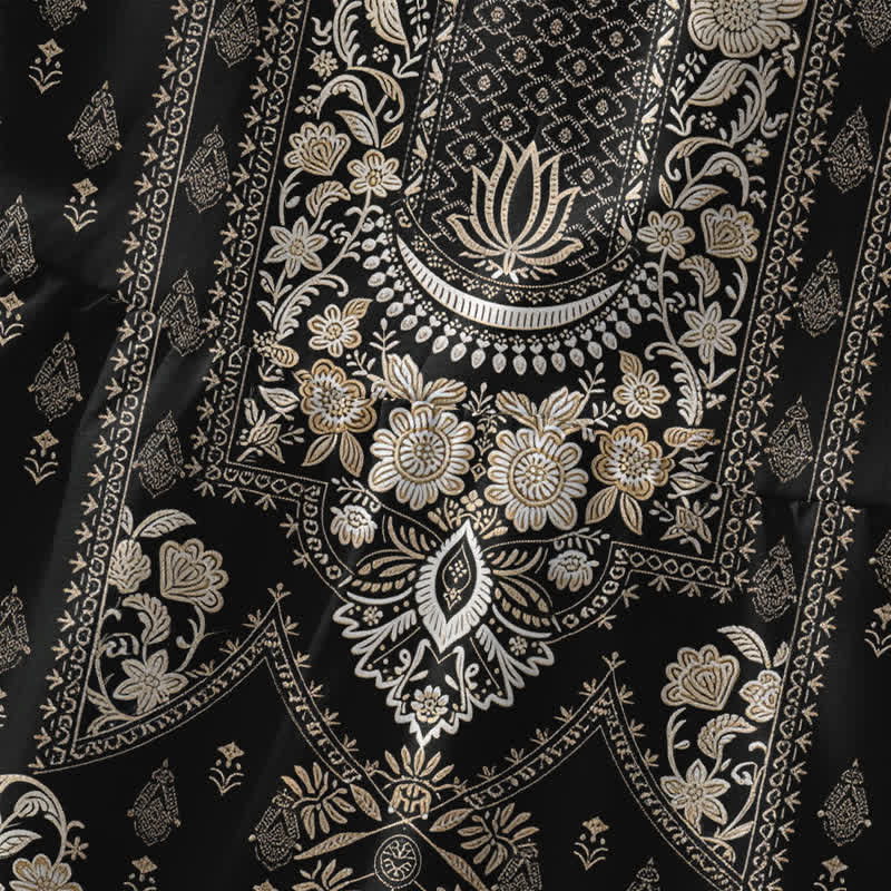 Buddha Stones Lässiges, sommerliches Boho-Midikleid für Damen mit Medaillonmuster, ärmellos und mit Taschen - image 3
