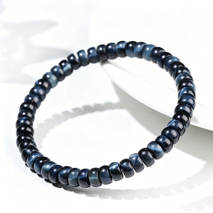 Buddha Stones Armband aus blauen Tigeraugen-Perlen - image 3