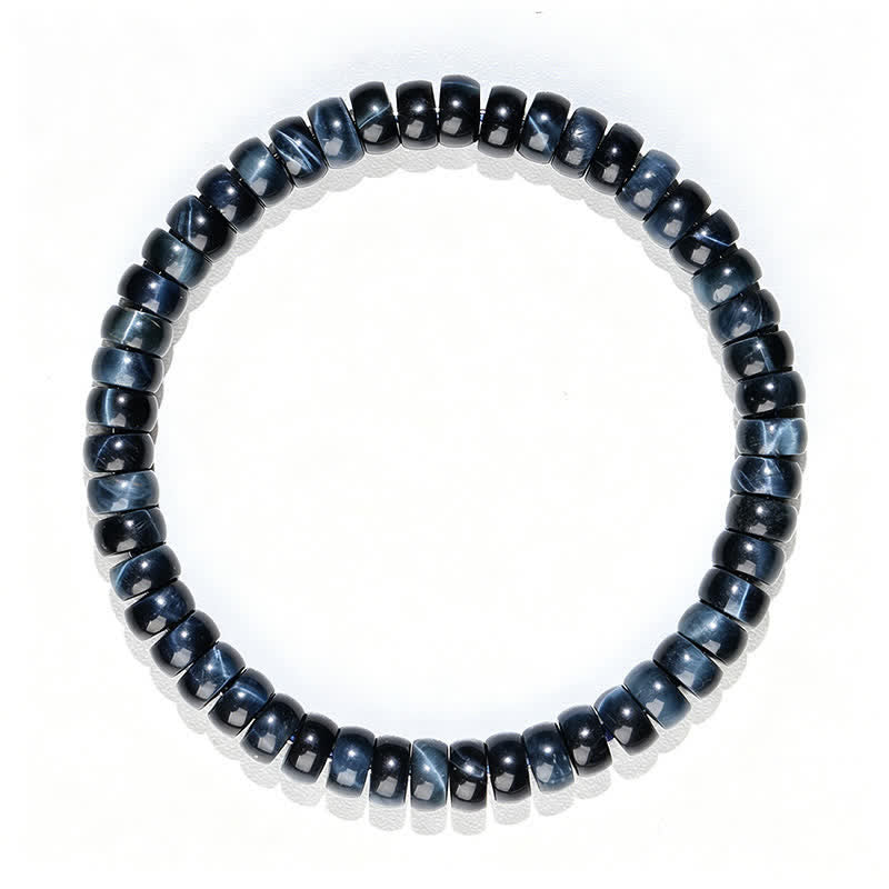 Buddha Stones Armband aus blauen Tigeraugen-Perlen - image 7