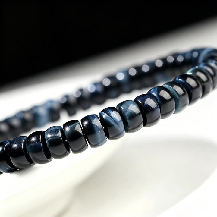 Buddha Stones Armband aus blauen Tigeraugen-Perlen - image 8