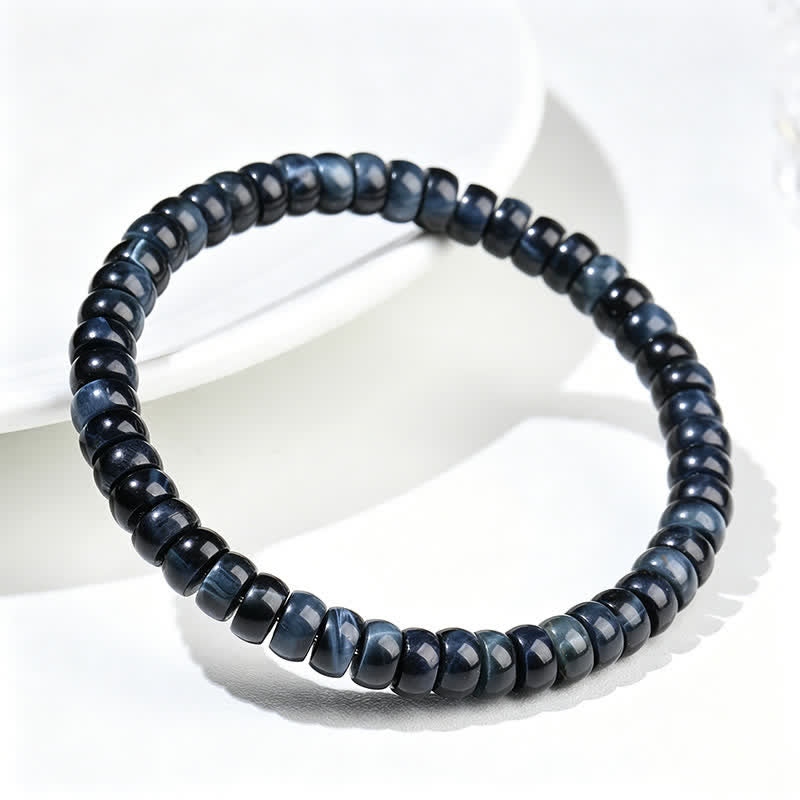 Buddha Stones Armband aus blauen Tigeraugen-Perlen - image 4