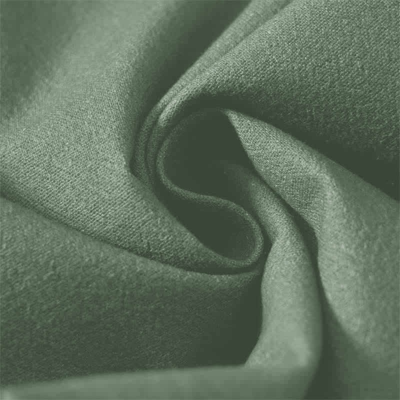 Buddha Stones Weiße Herrenhose aus reiner Baumwolle mit Kranichmuster, Kordelzug, schmal zulaufendem Schnitt und Taschen - image 13