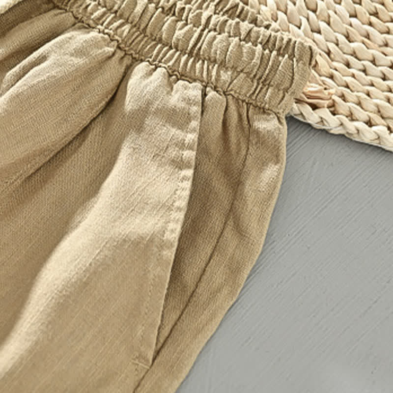 Buddha Stones Lässige, minimalistische Herren-Ankle-Hose mit Kordelzug und Taschen für Frühling und Sommer - image 7