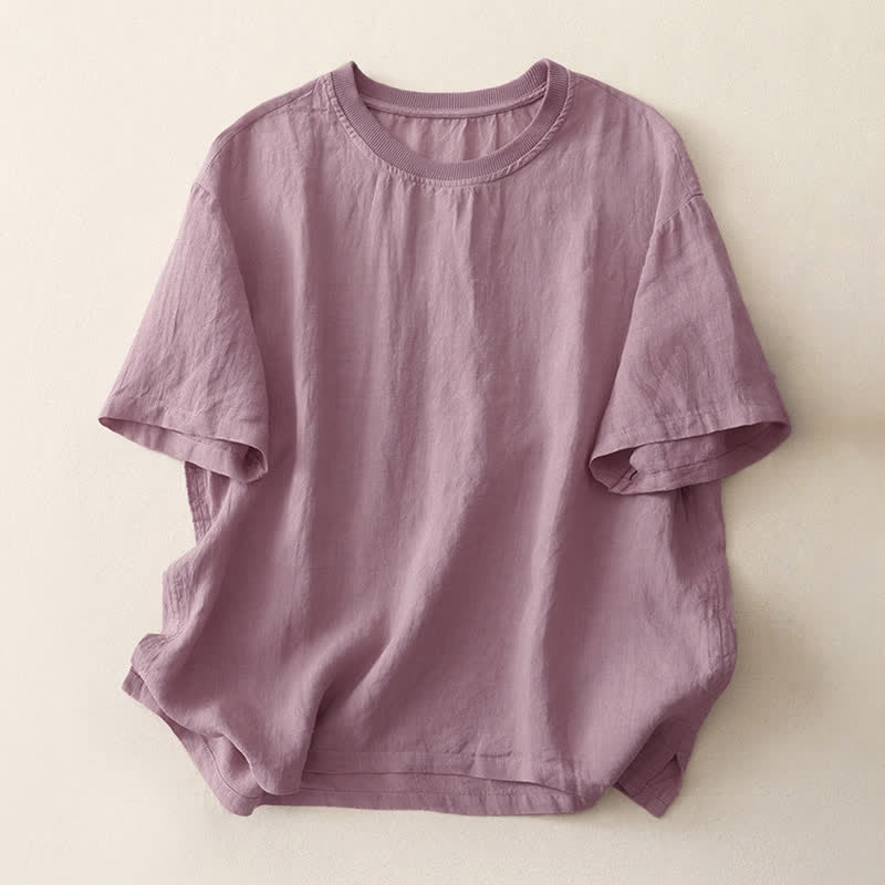 Buddha Stones , schlichtes Design mit Rundhalsausschnitt, Kurzarm-T-Shirt aus Polyester für Damen - Distel - US14, UK/AU18, EU46 (2XL) - image 20