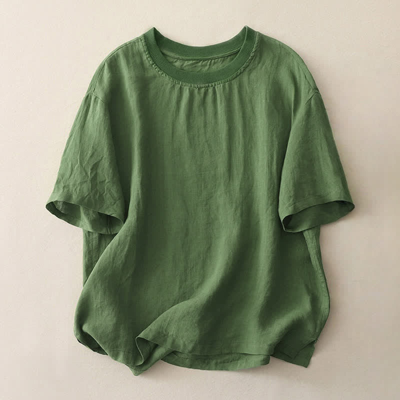 Buddha Stones -T-Shirt mit schlichtem Rundhalsausschnitt und kurzen Ärmeln für Damen - Waldgrün - US14, UK/AU18, EU46 (2XL) - image 16