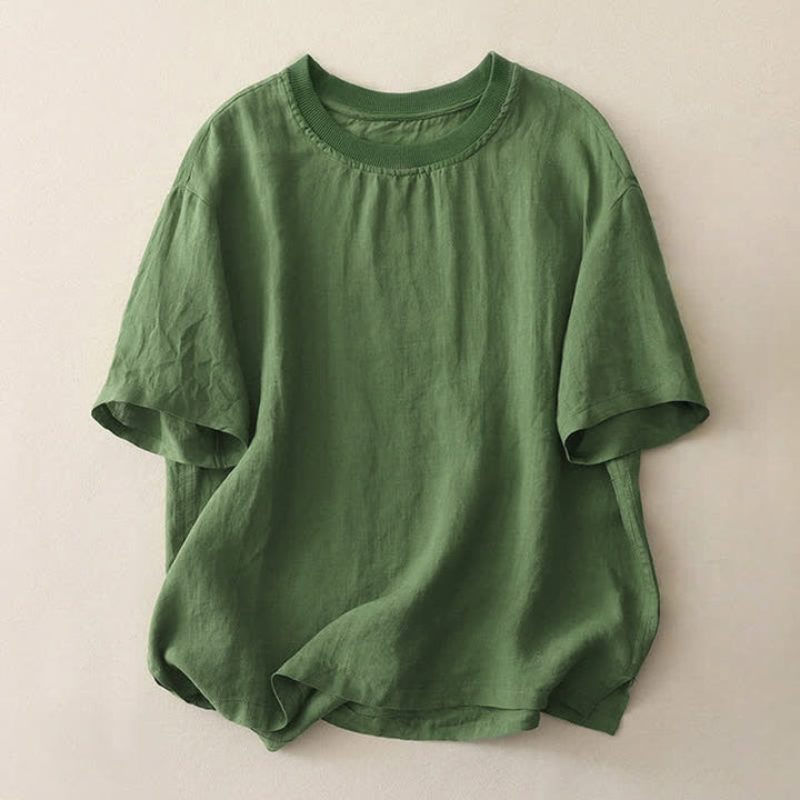 Buddha Stones , schlichtes Design mit Rundhalsausschnitt, Kurzarm-T-Shirt aus Polyester für Damen - Waldgrün - US14, UK/AU18, EU46 (2XL) - image 16