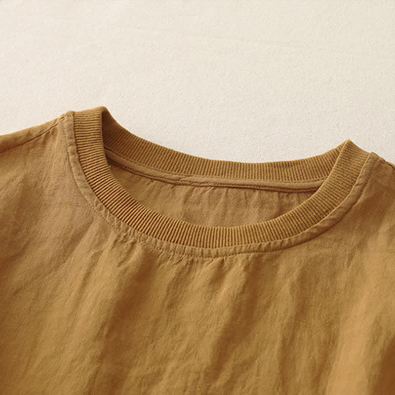 Buddha Stones , schlichtes Design mit Rundhalsausschnitt, Kurzarm-T-Shirt aus Polyester für Damen - image 13