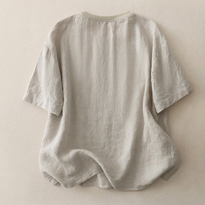 Buddha Stones -T-Shirt mit schlichtem Rundhalsausschnitt und kurzen Ärmeln für Damen - image 25