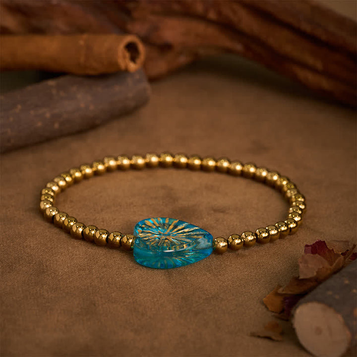 Buddha Stones Liuli Herzperlenarmband aus Titanstahl - image 13
