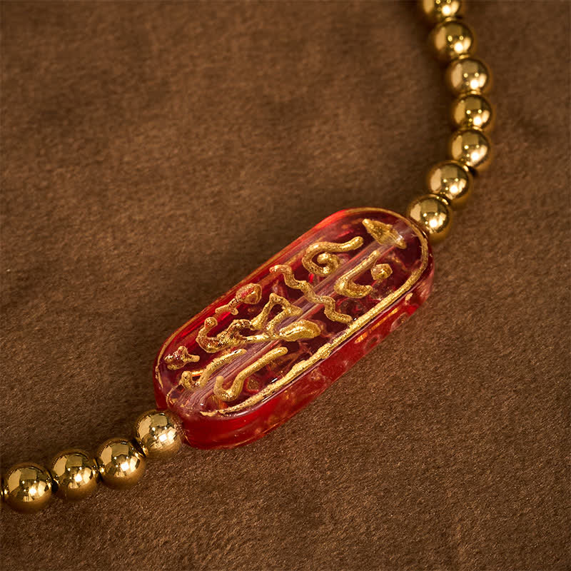 Buddha Stones Titanstahl Liuli Om Mani Padme Hum Stimulationsarmband - image 12