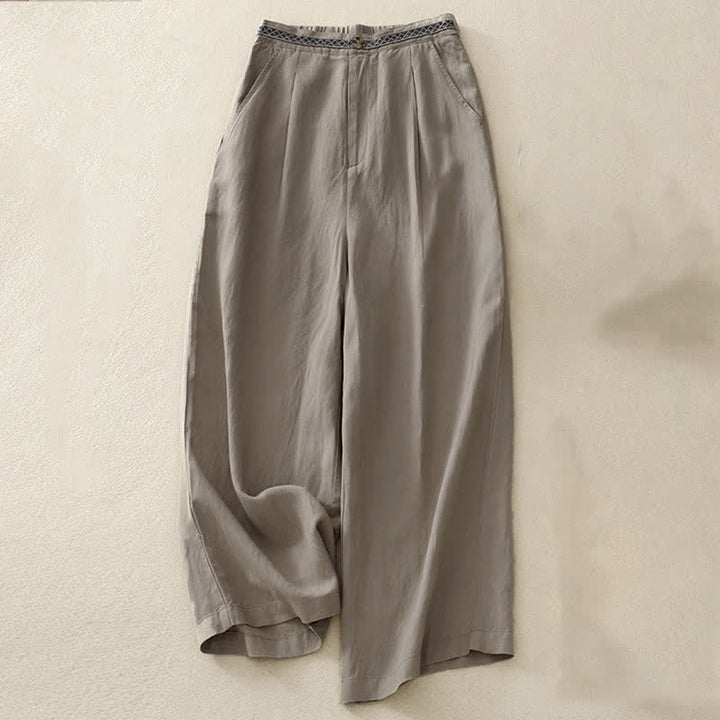 Buddha Stones Damenhose, einfarbig, mit Knopfleiste vorne, elastischem Rücken und Taschen - Dunkelkhaki - US 8-10, UK/AU 12-14, EU 40-42 (2XL) - image 17