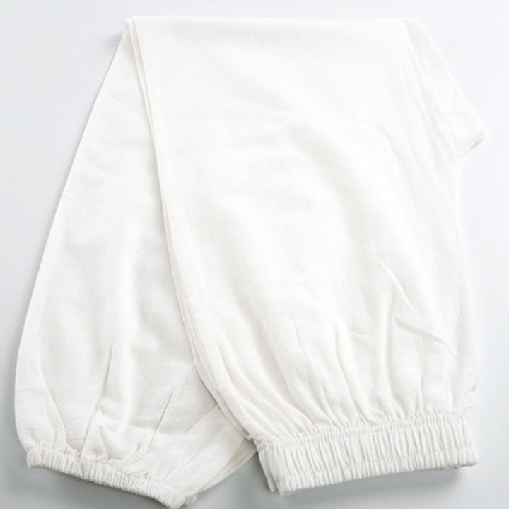Buddha Stones Sommer-Unisex-Hose mit elastischem Bund und Taschen, einfarbig, für Tai Chi und Qigong - image 8